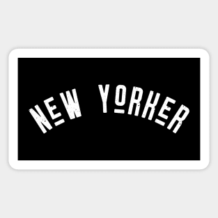 New Yorker Vintage Slogan Sticker